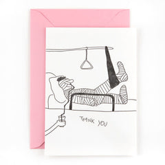 Kaart 'Thank you  - straw'