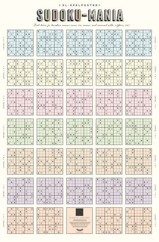 XL-sudoku-mania spelposter