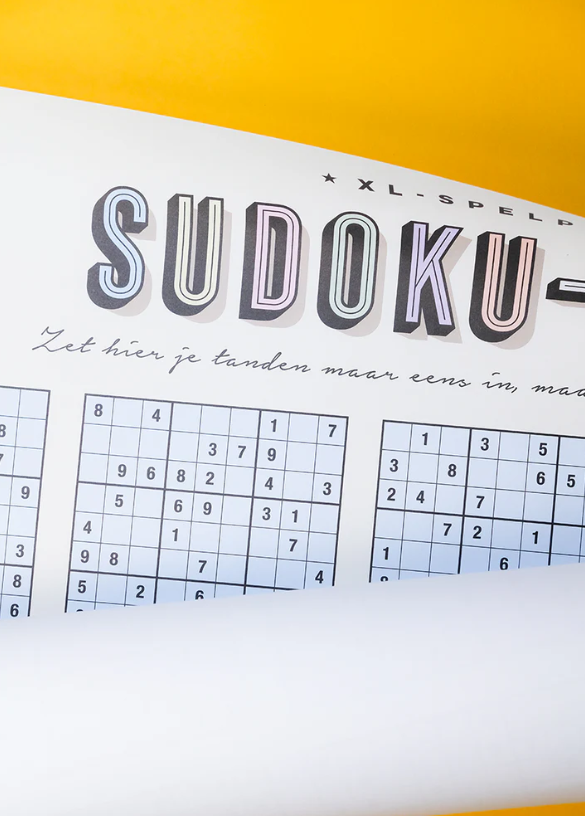 XL-sudoku-mania spelposter