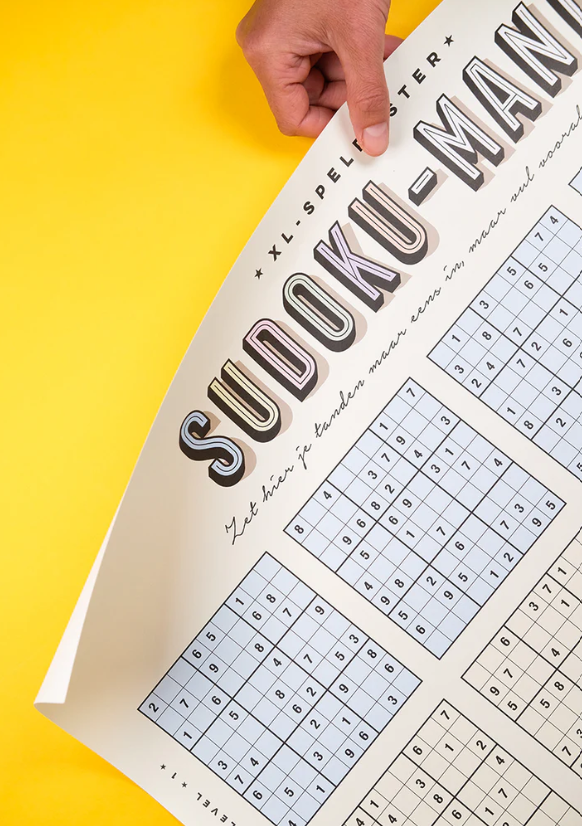 XL-sudoku-mania spelposter