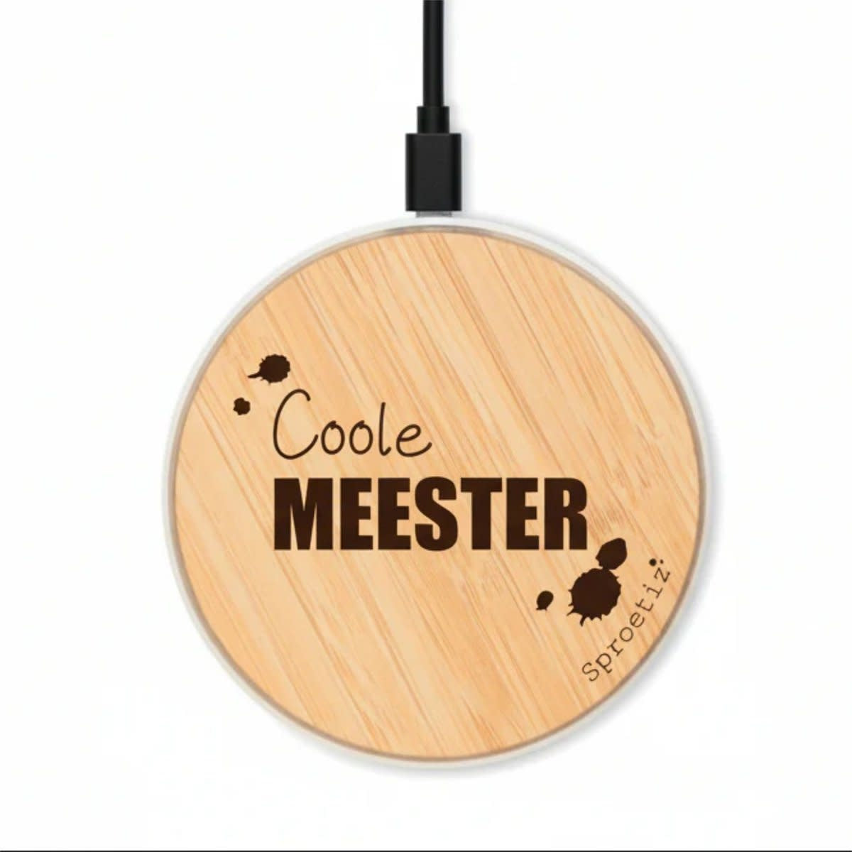 Telefoonlader draadloos 'Coole meester'
