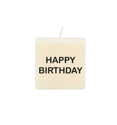 Letter kaarsen - 'Happy birthday'