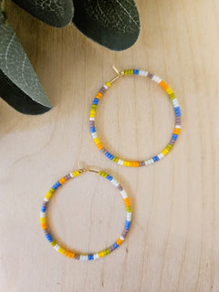 Tiny hoops 40 mm - Multicolor sunshine