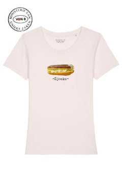 T-shirt dames 'Sjoeke' - vintage white