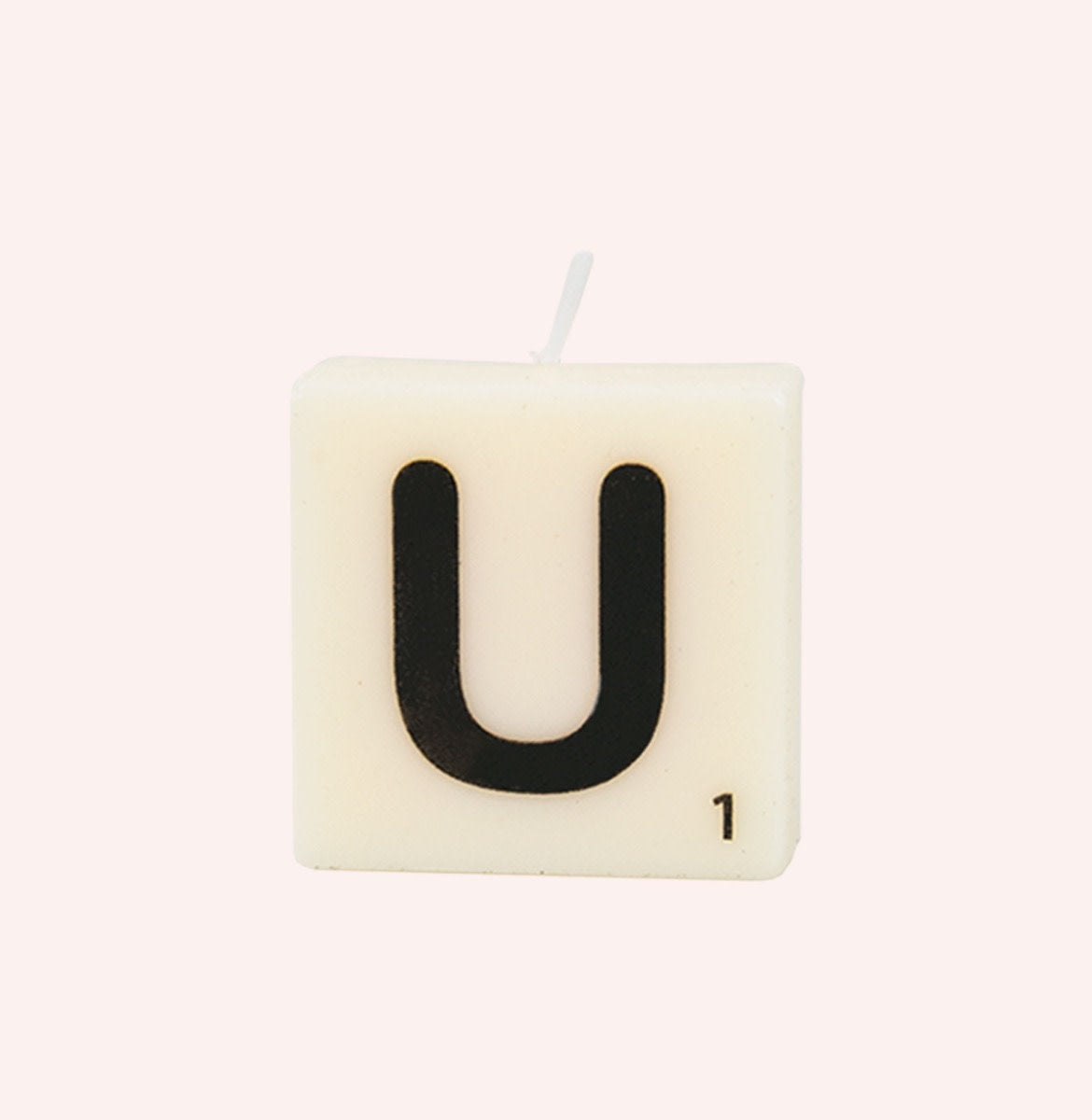 Letter kaarsen - U