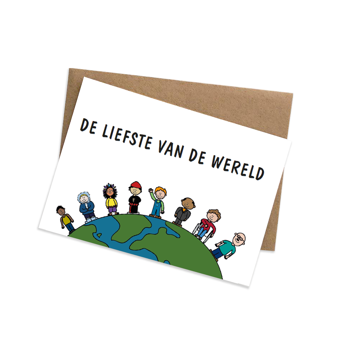 Kaartje Graag-Design 'Liefste van de wereld'