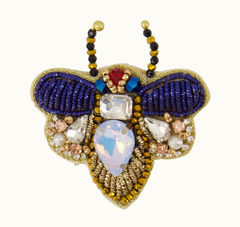 Vlinder broche - blauw