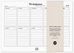 Weekplanner 'Dreams, ideas, plans' - 50 bl - nederlands