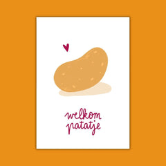 Wenskaart - Welkom patatje