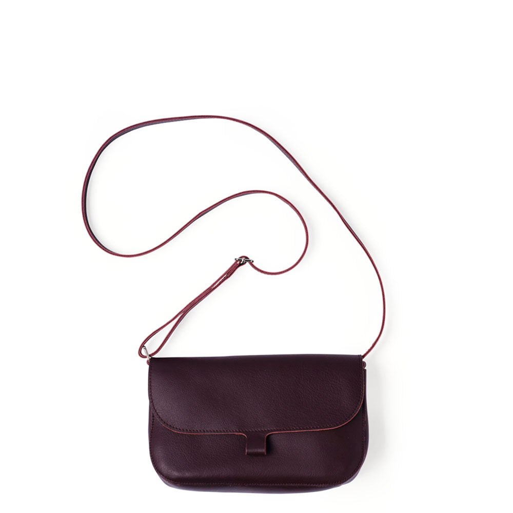 Handtas - Wild swan - aubergine