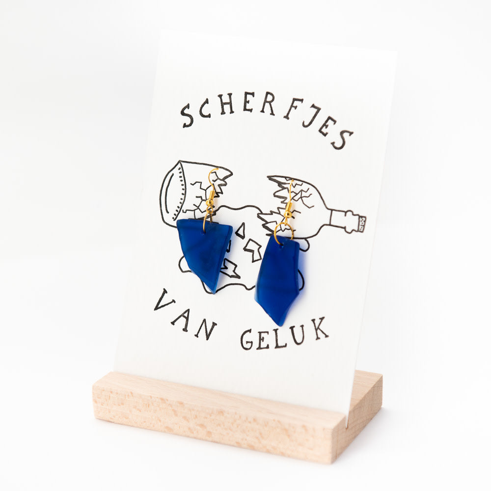 Kaart met oorhangers 'Scherfjes van geluk'