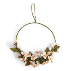 Krans met Wisteria - wit