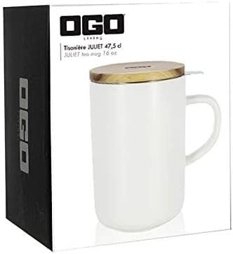 OGO - Theemok met zeef en deksel - Wit