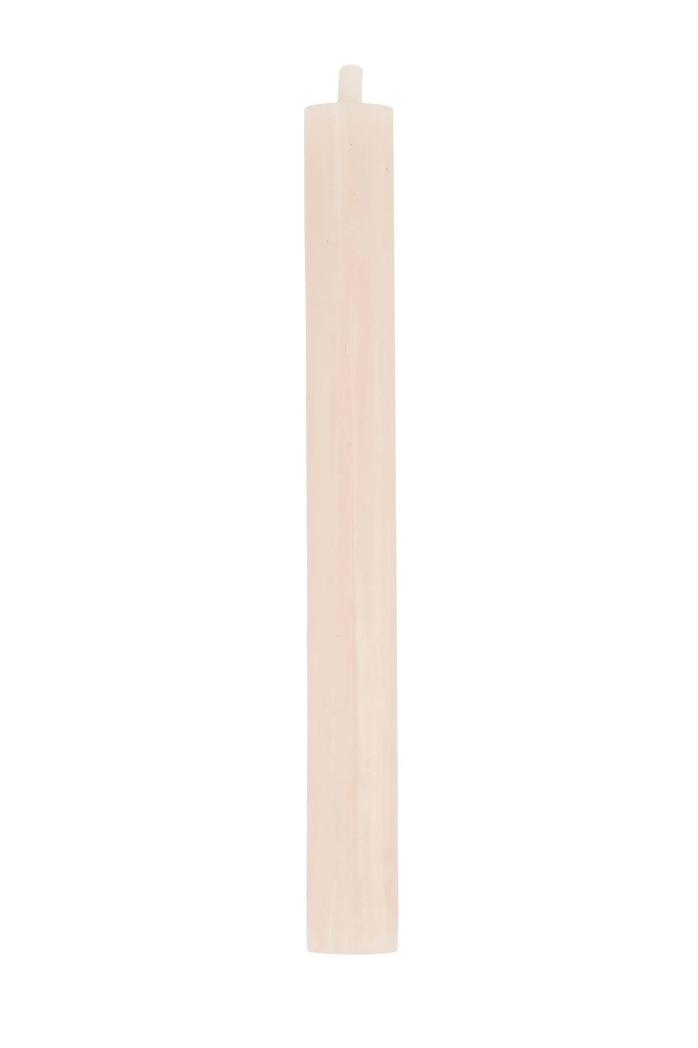 4 rustieke kaarsen 20cm poederroze