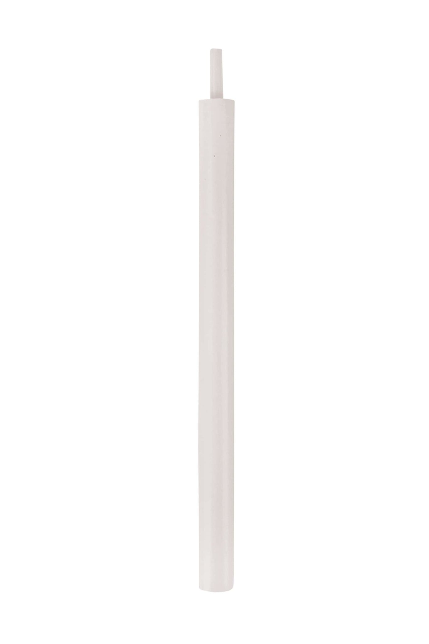 Doosje met 10 smalle kaarsjes 17cm krijt
