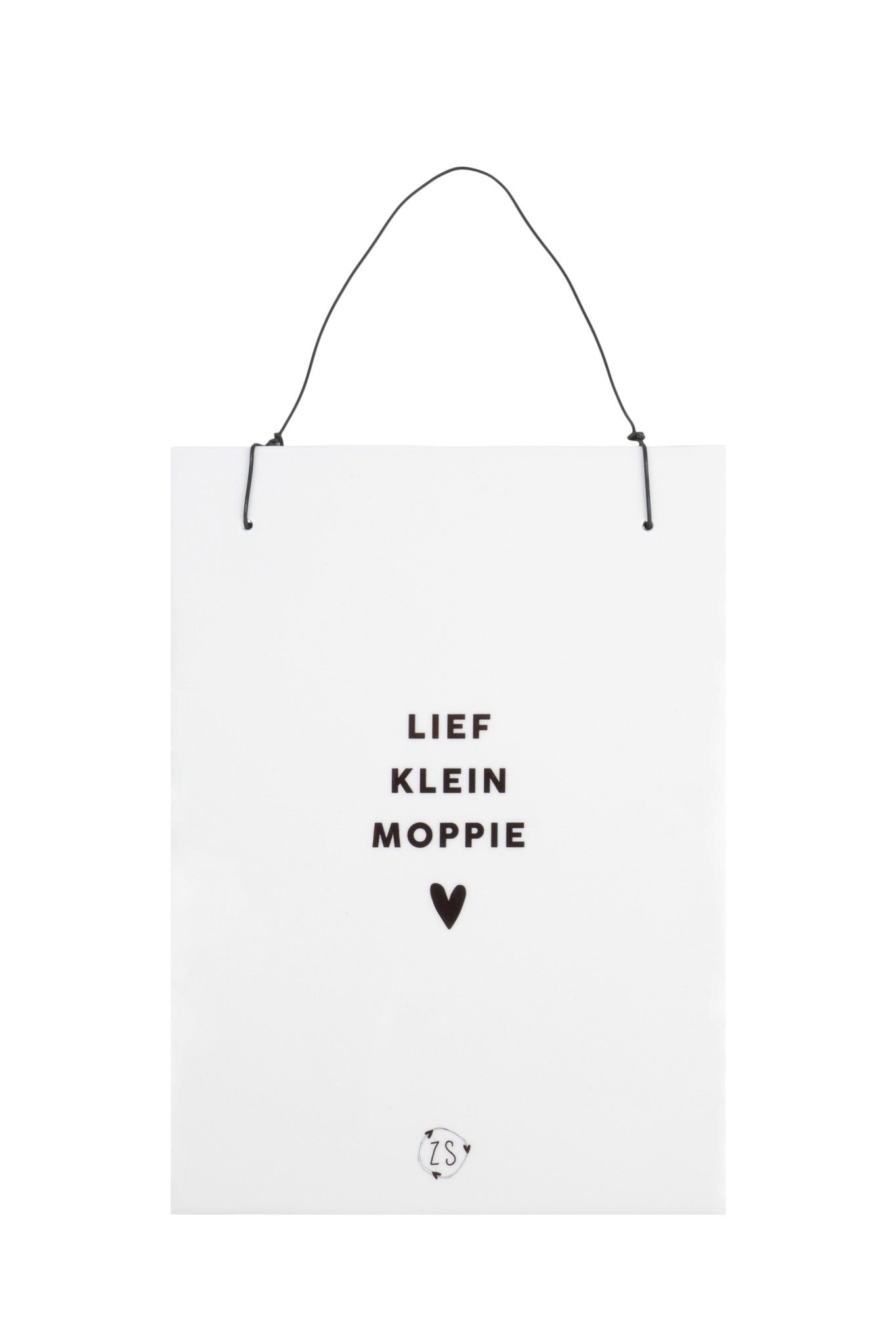 Geboortetegeltje 'Lief klein moppie'