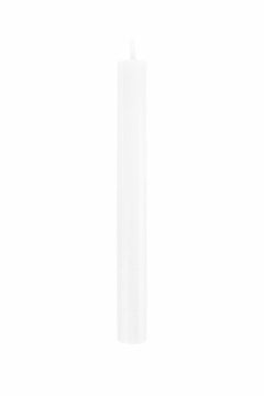 Rustieke kaars 20 cm wit