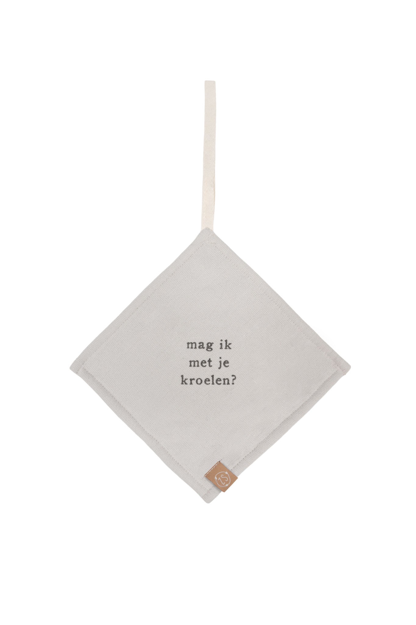 Speendoekje 'Mag ik met je kroelen' - zand